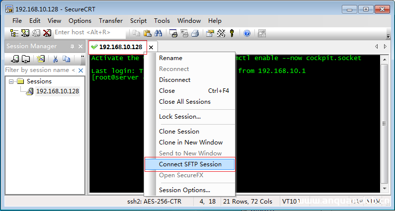 基于SecureCRT向远程Linux主机上传下载文件步骤图解_Linux-安全小天地