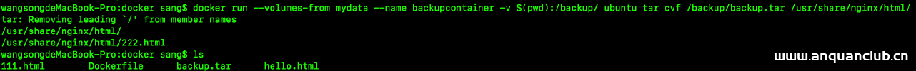 Docker数据备份恢复实现过程详解_docker-安全小天地